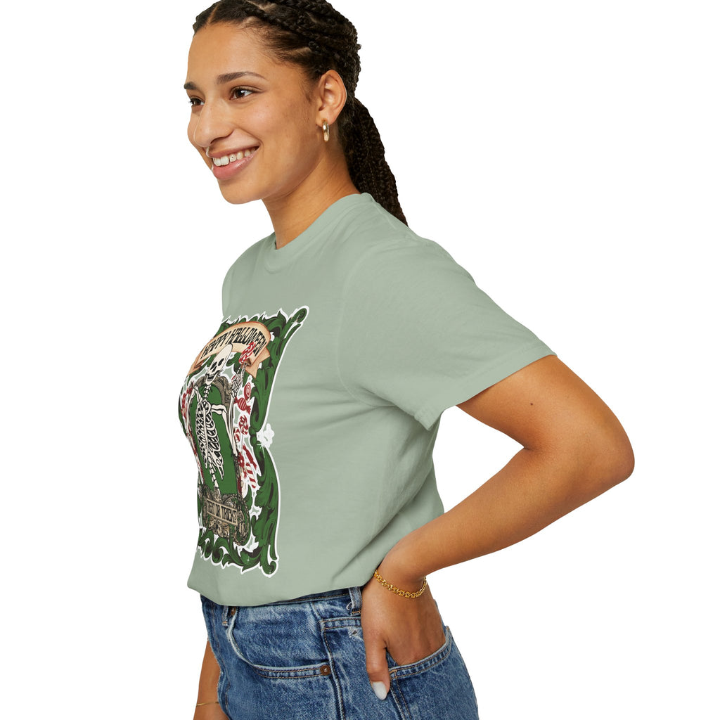 Happy Halloween Skeleton T-Shirt — Vintage Trick or Treat Graphic Tee