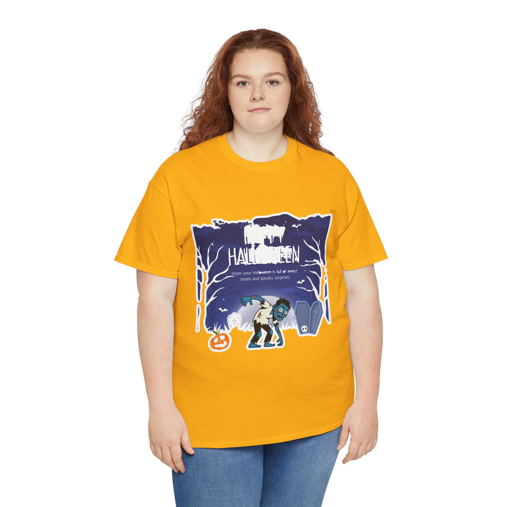 Happy Halloween Cute Witch T-Shirt — Halloween Graphic Tee for Kids & Adults
