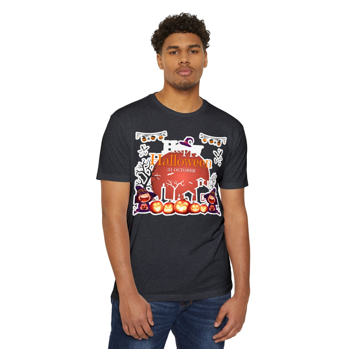 Halloween Pumpkin Haunted House T-Shirt