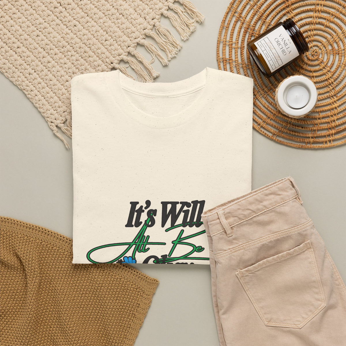 "It’s Will Be Okay" Comfort Tee — Inspirational Casual T-Shirt
