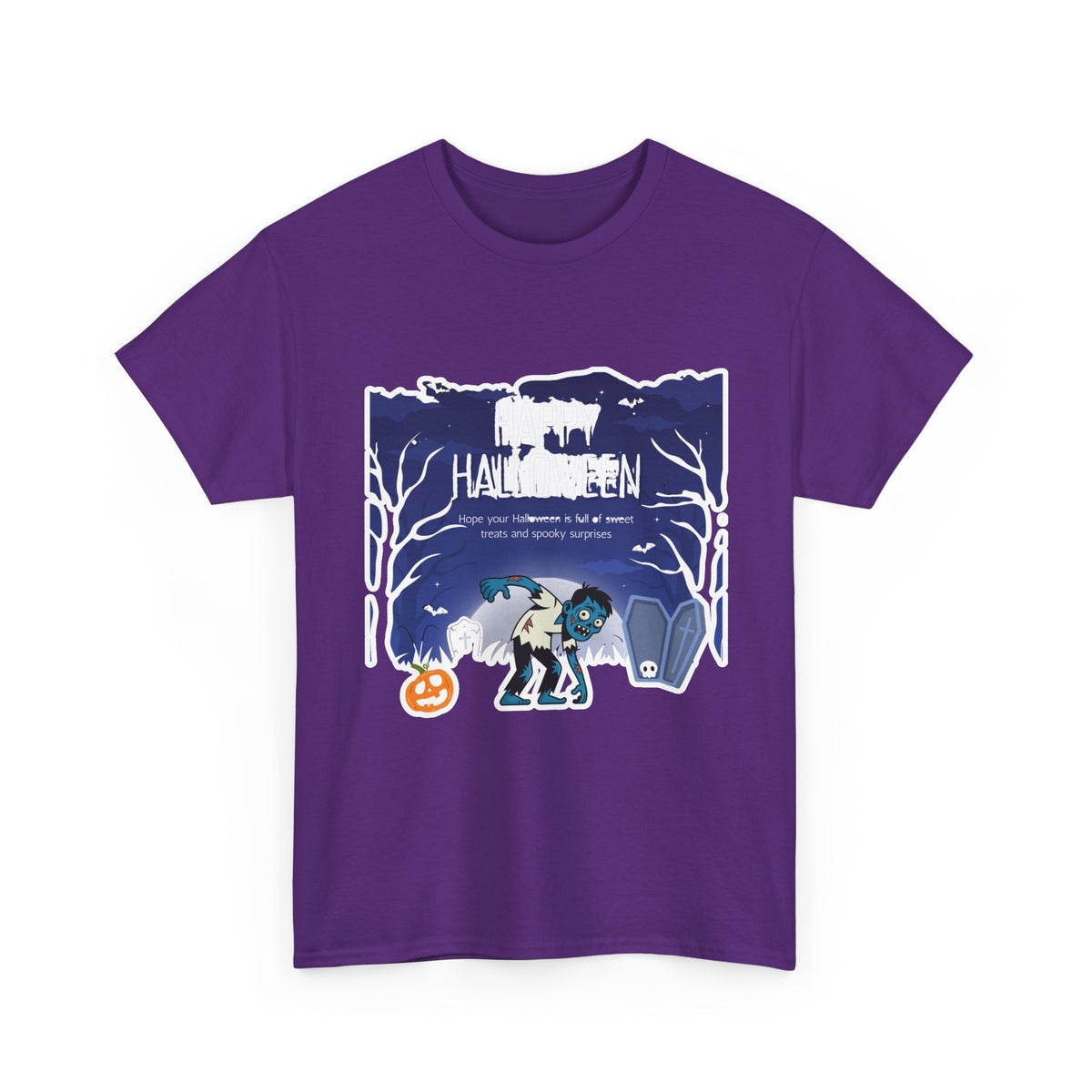 Happy Halloween Cute Witch T-Shirt — Halloween Graphic Tee for Kids & Adults