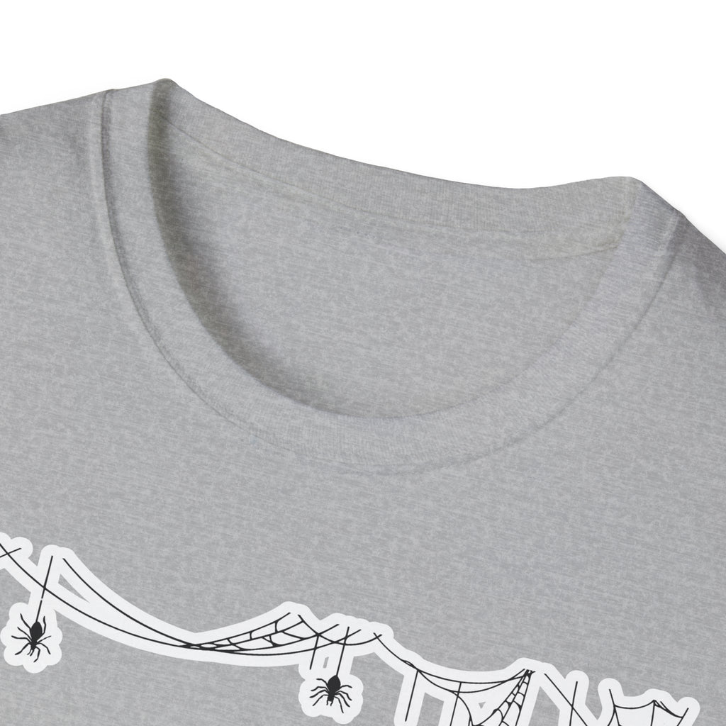 Halloween Moon Silhouette T-Shirt — Spooky Graveyard Pumpkin Scene