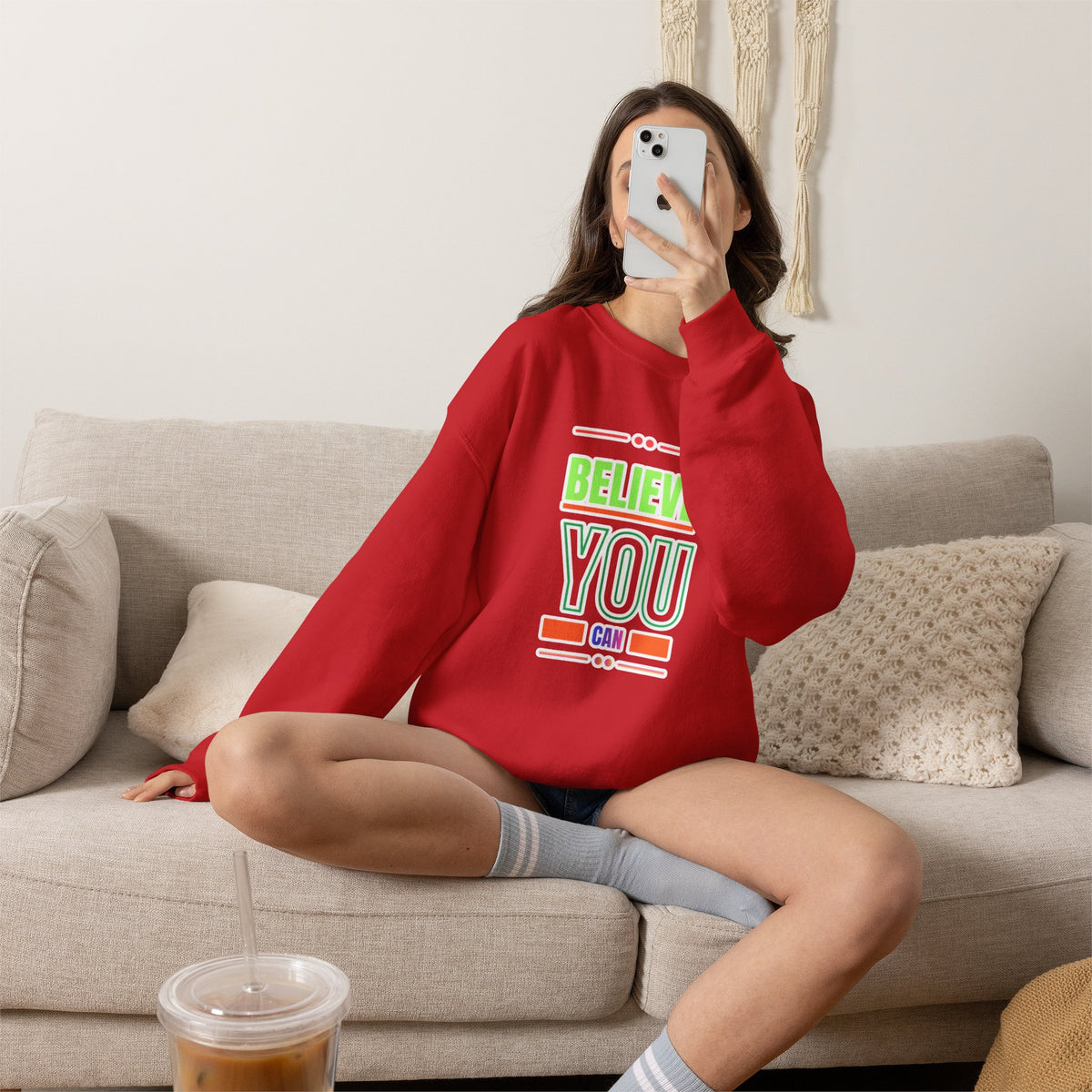 Believe You Can Sweatshirt — Motivational Crewneck