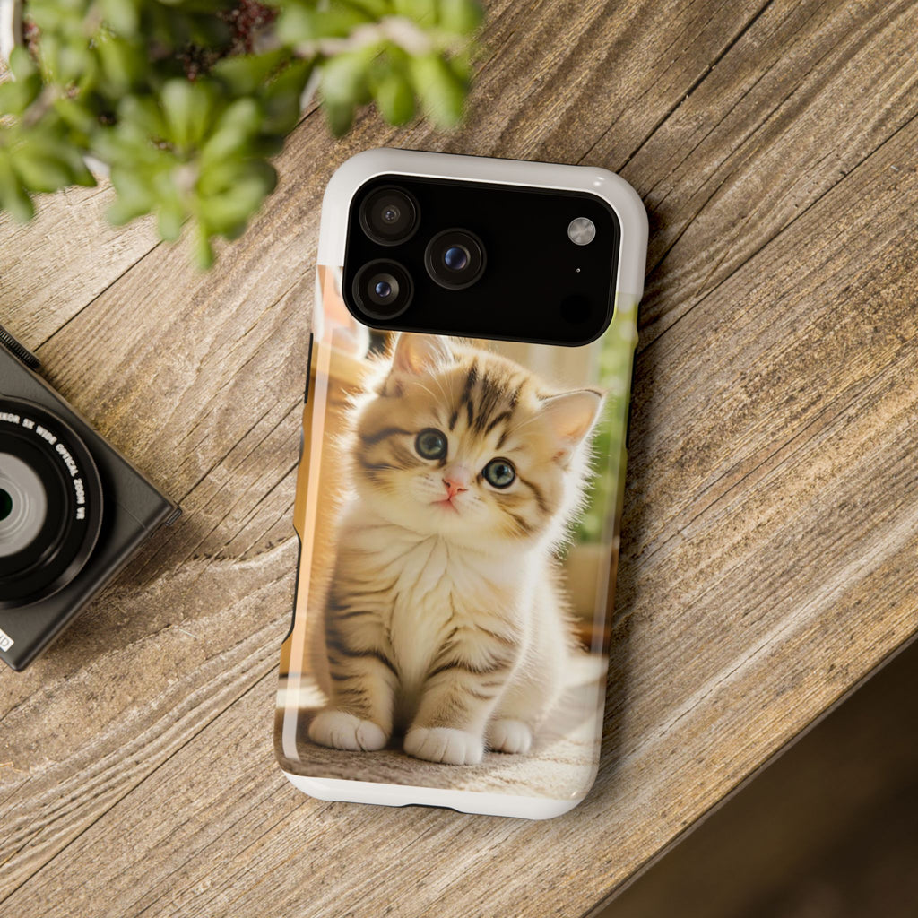Cute Kitten Magnetic Impact-Resistant Phone Case