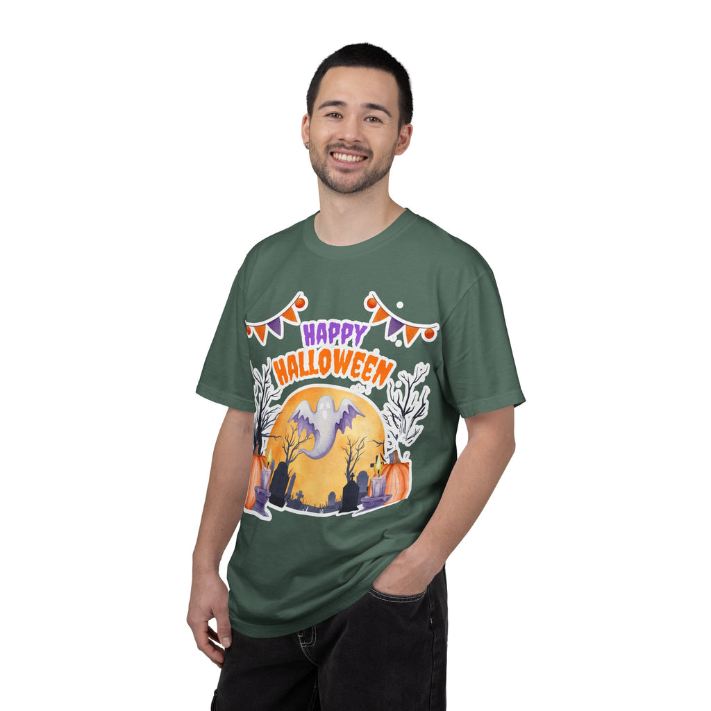 Happy Halloween T-Shirt — Ghost & Pumpkin Halloween Tee