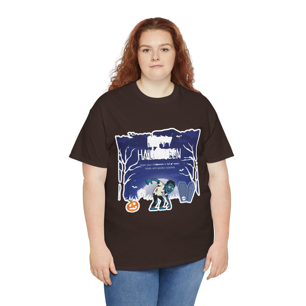 Happy Halloween Cute Witch T-Shirt — Halloween Graphic Tee for Kids & Adults