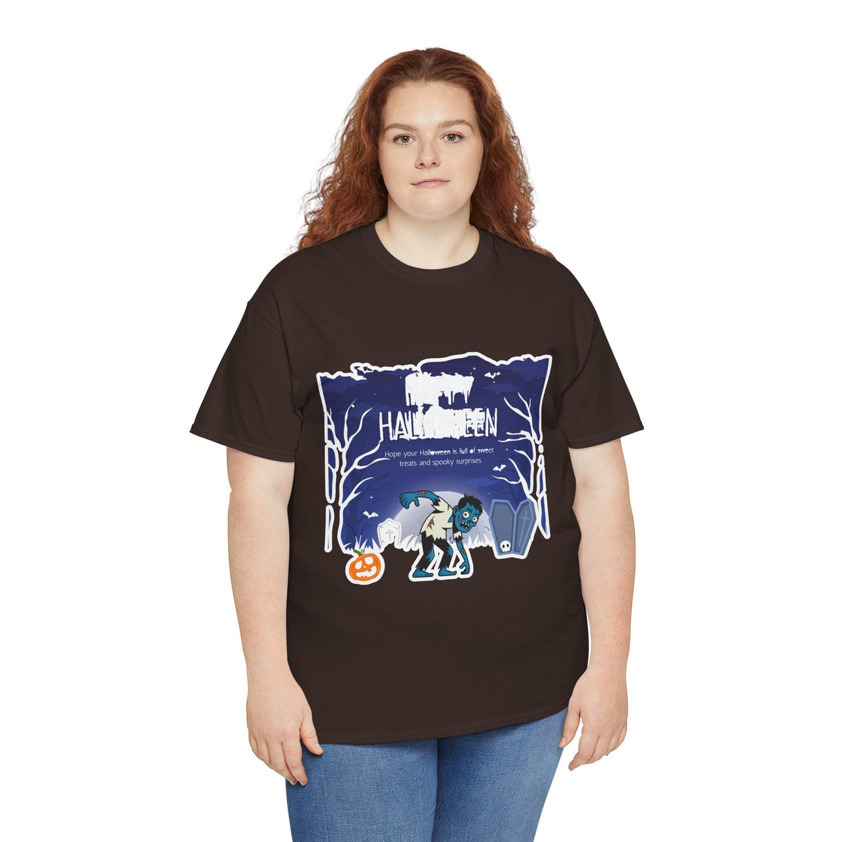 Happy Halloween Cute Witch T-Shirt — Halloween Graphic Tee for Kids & Adults