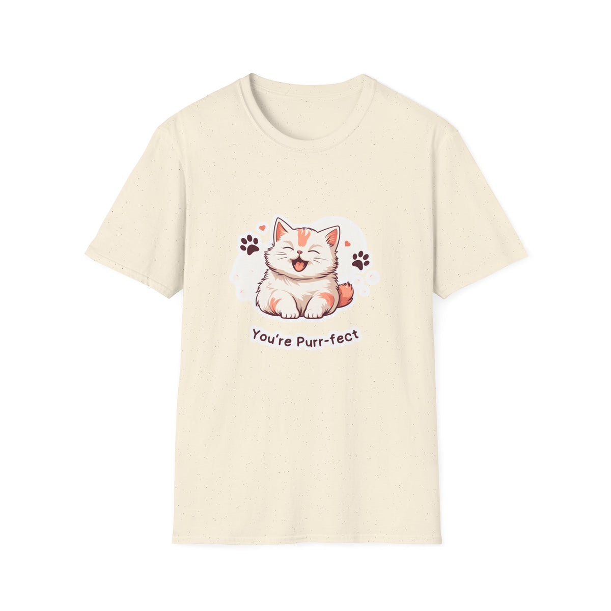 Cat T-Shirt — Cute 'You're Purr-fect' Kitten Graphic Tee