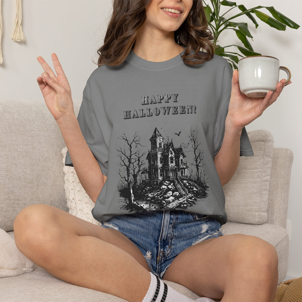 Happy Halloween Haunted House T-Shirt