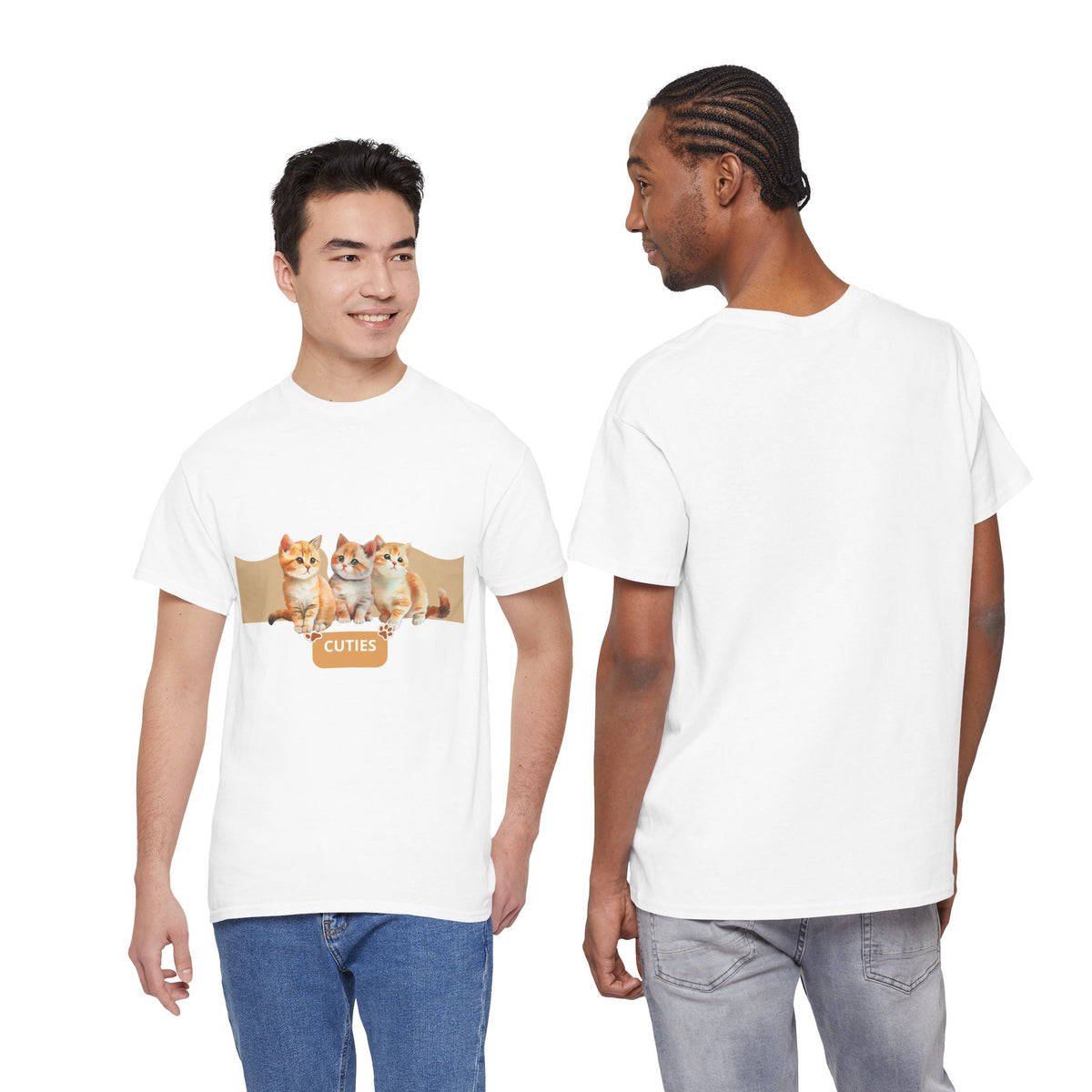 Cute Kittens "Cuties" T-Shirt - Adorable Cat Graphic Tee for Cat Lovers