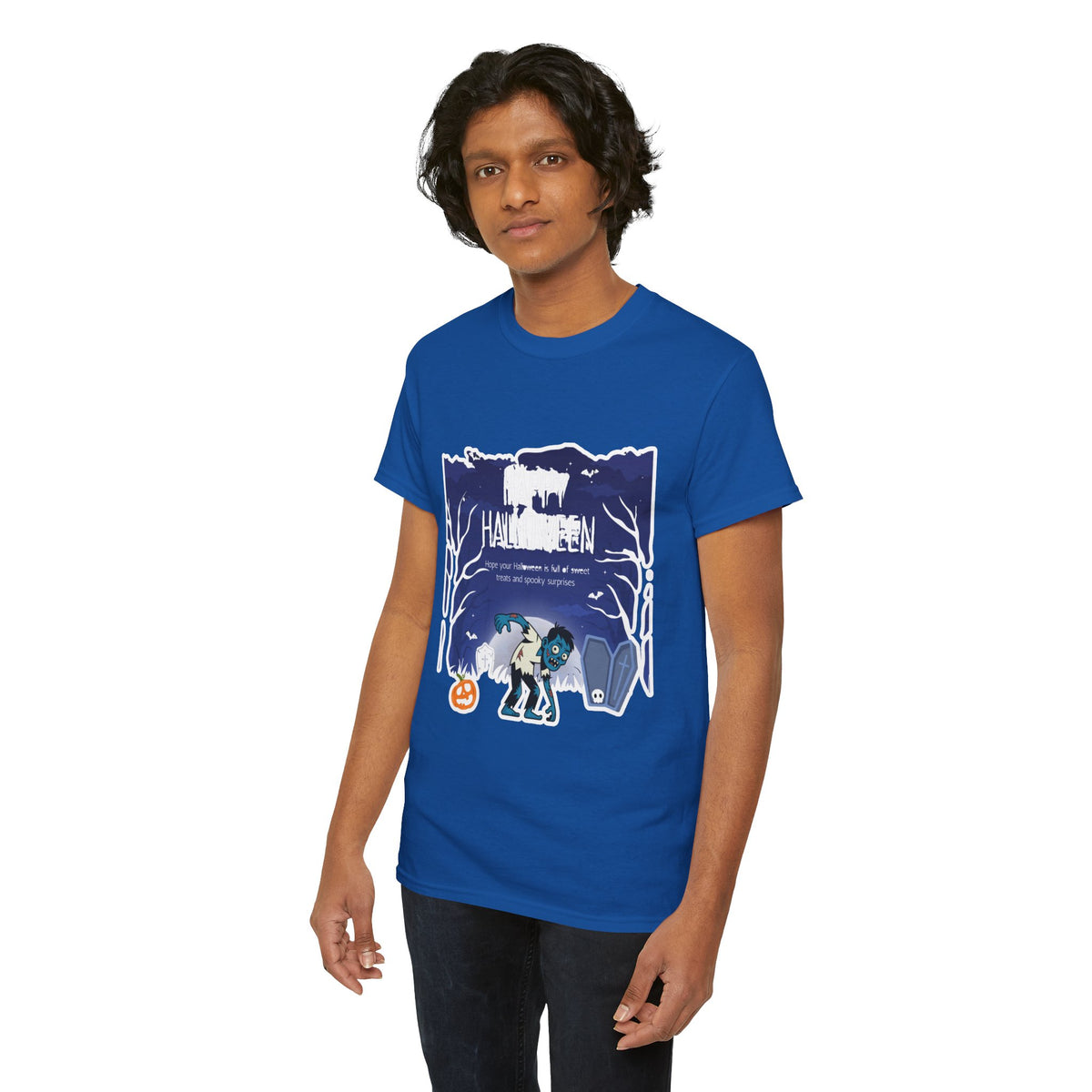 Happy Halloween Cute Witch T-Shirt — Halloween Graphic Tee for Kids & Adults