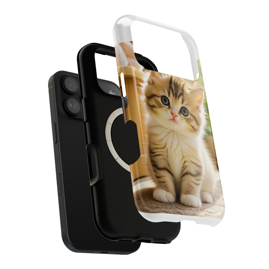 Cute Kitten Magnetic Impact-Resistant Phone Case