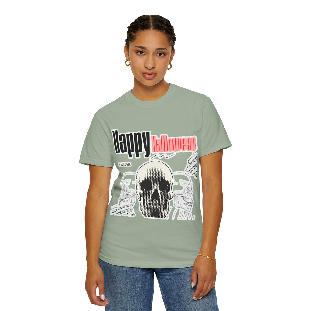Happy Halloween Skull T-Shirt — Graphic Halloween Tee