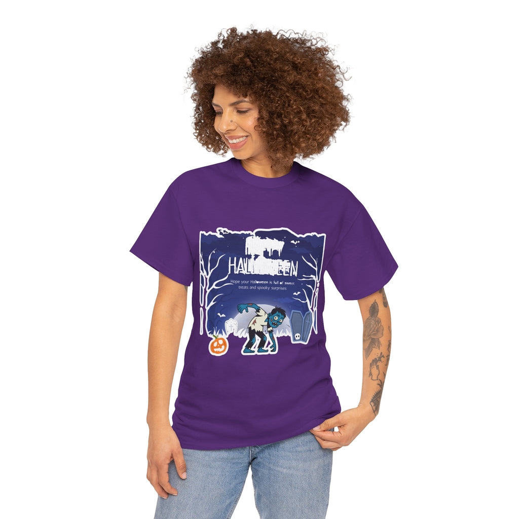 Happy Halloween Cute Witch T-Shirt — Halloween Graphic Tee for Kids & Adults