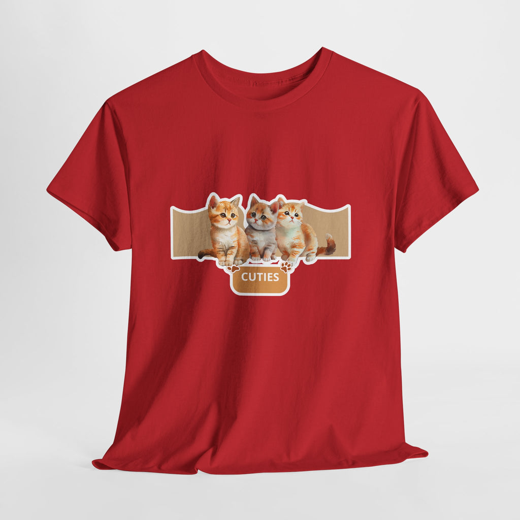 Cute Kittens "Cuties" T-Shirt - Adorable Cat Graphic Tee for Cat Lovers