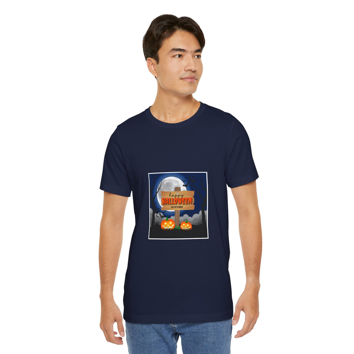 Halloween Pumpkin Sign T-Shirt — Happy Halloween Graphic Tee