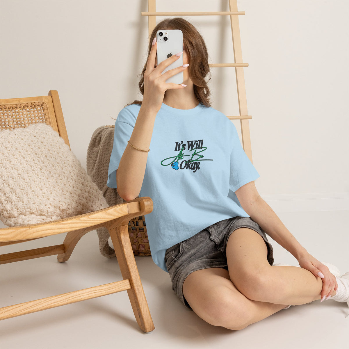 "It’s Will Be Okay" Comfort Tee — Inspirational Casual T-Shirt