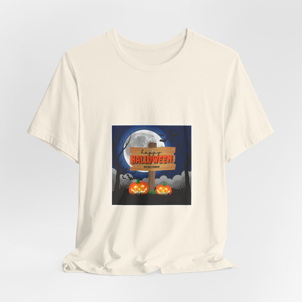 Halloween Pumpkin Sign T-Shirt — Happy Halloween Graphic Tee
