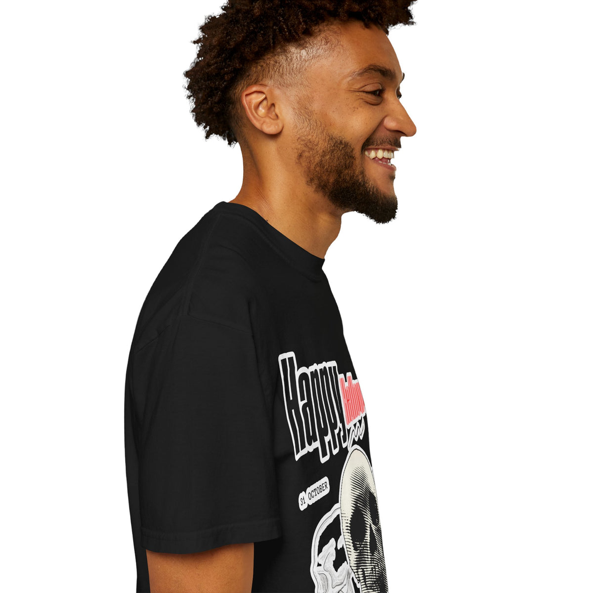 Happy Halloween Skull T-Shirt — Graphic Halloween Tee