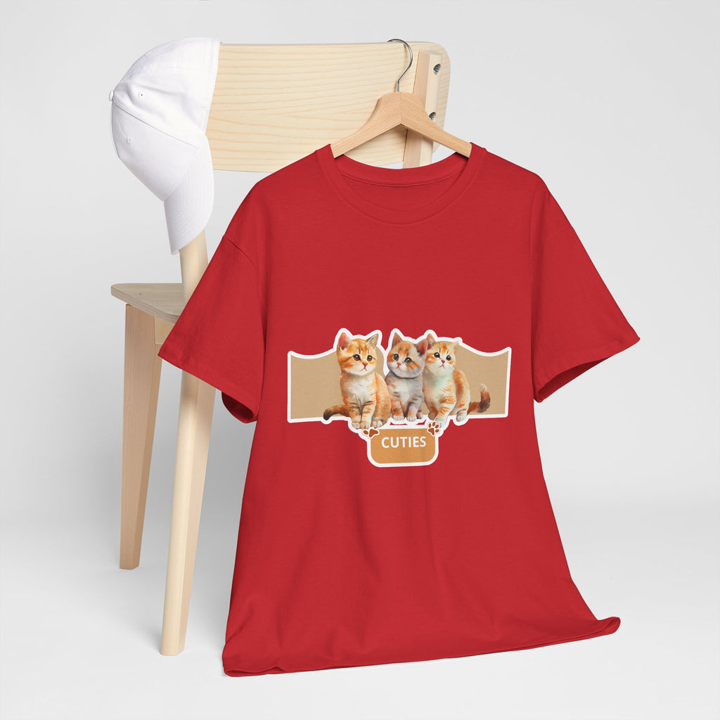 Cute Kittens "Cuties" T-Shirt - Adorable Cat Graphic Tee for Cat Lovers