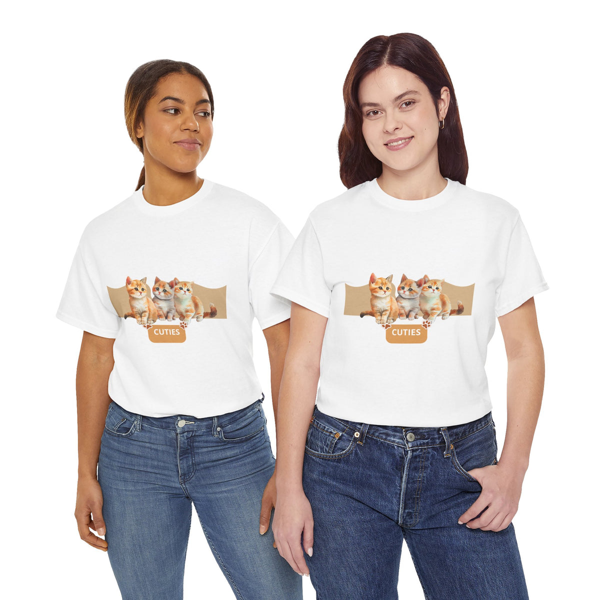 Cute Kittens "Cuties" T-Shirt - Adorable Cat Graphic Tee for Cat Lovers
