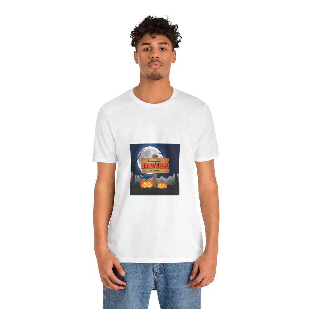 Halloween Pumpkin Sign T-Shirt — Happy Halloween Graphic Tee