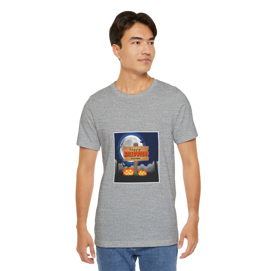 Halloween Pumpkin Sign T-Shirt — Happy Halloween Graphic Tee