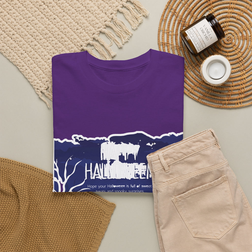 Happy Halloween Cute Witch T-Shirt — Halloween Graphic Tee for Kids & Adults