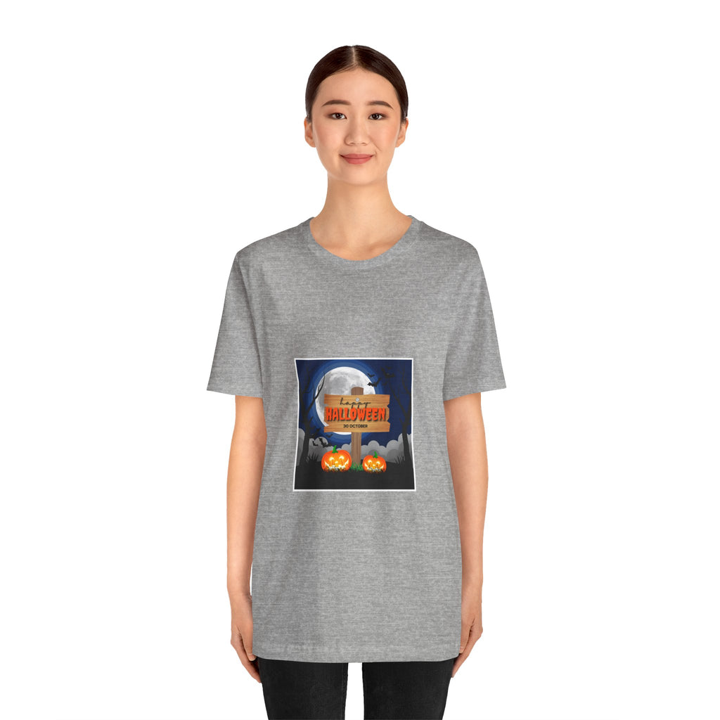 Halloween Pumpkin Sign T-Shirt — Happy Halloween Graphic Tee