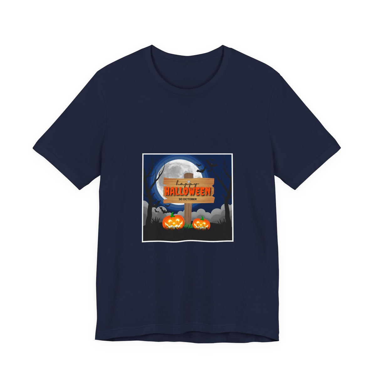 Halloween Pumpkin Sign T-Shirt — Happy Halloween Graphic Tee