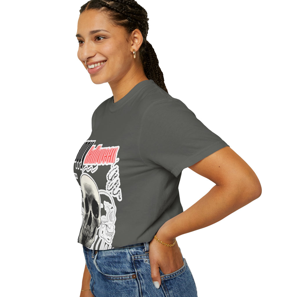 Happy Halloween Skull T-Shirt — Graphic Halloween Tee