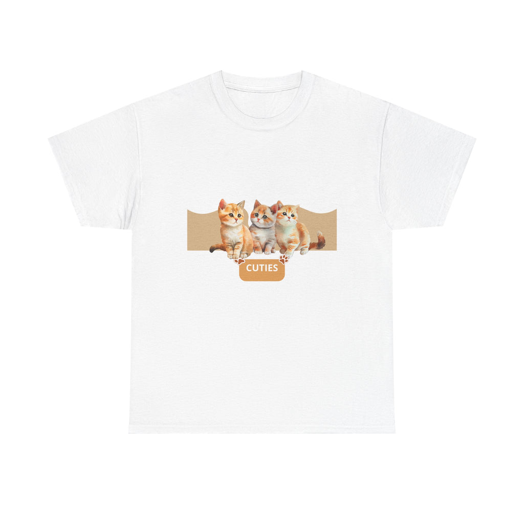 Cute Kittens "Cuties" T-Shirt - Adorable Cat Graphic Tee for Cat Lovers