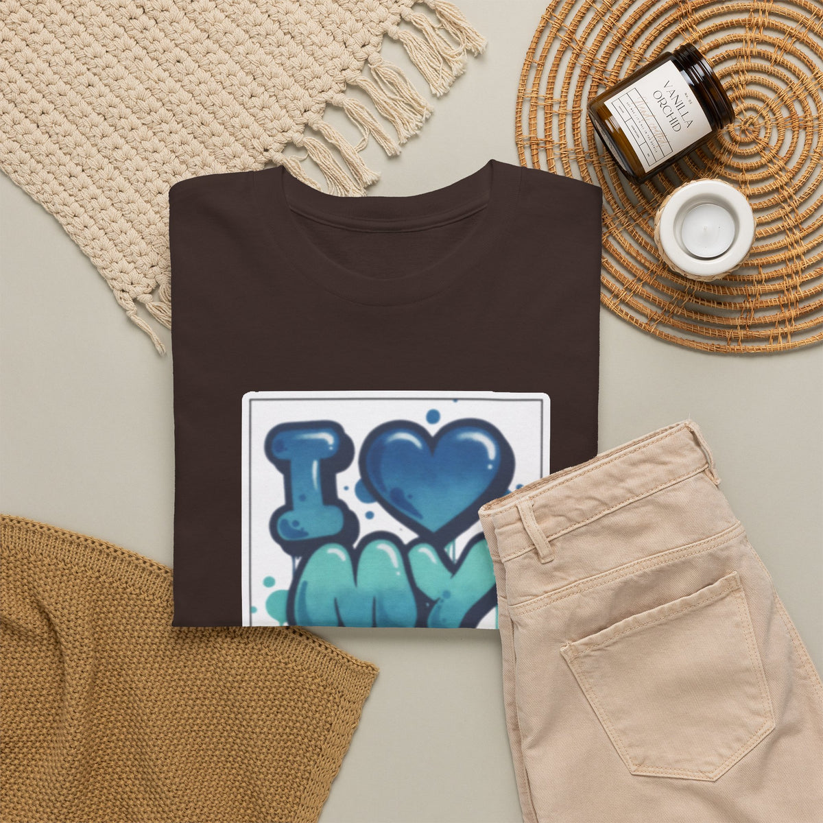 I LOVE My GF T-Shirt — Cute Blue Graffiti Love Tee for Girlfriend Gifts