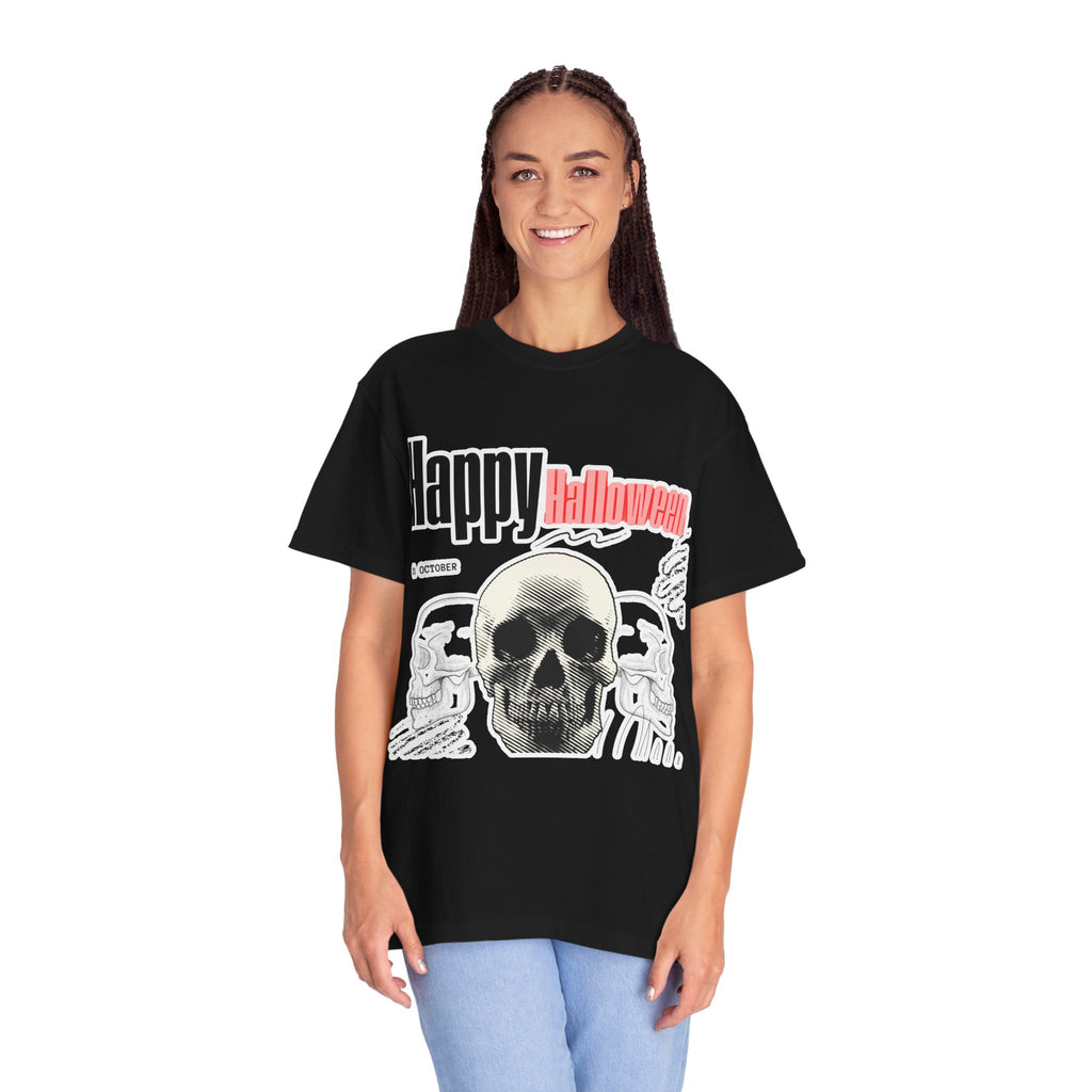Happy Halloween Skull T-Shirt — Graphic Halloween Tee