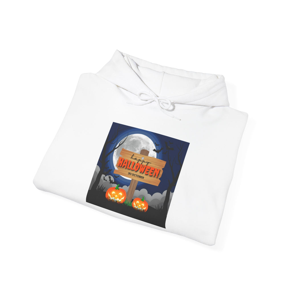 Halloween Moon Hoodie – Pumpkin Jack-O'-Lantern Graphic Sweatshirt
