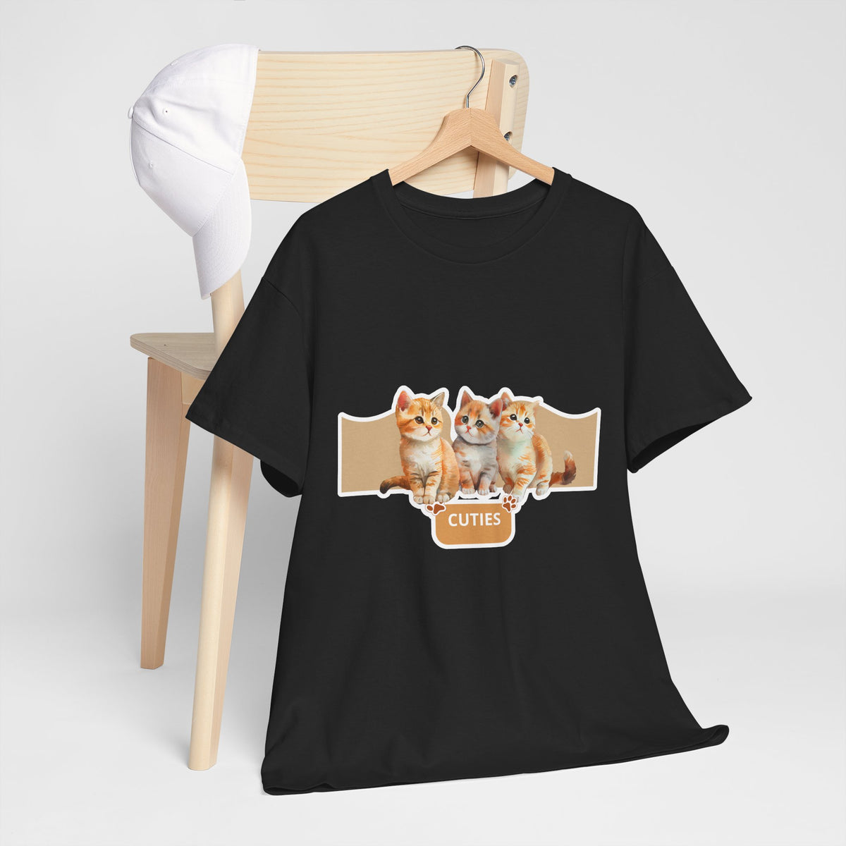 Cute Kittens "Cuties" T-Shirt - Adorable Cat Graphic Tee for Cat Lovers