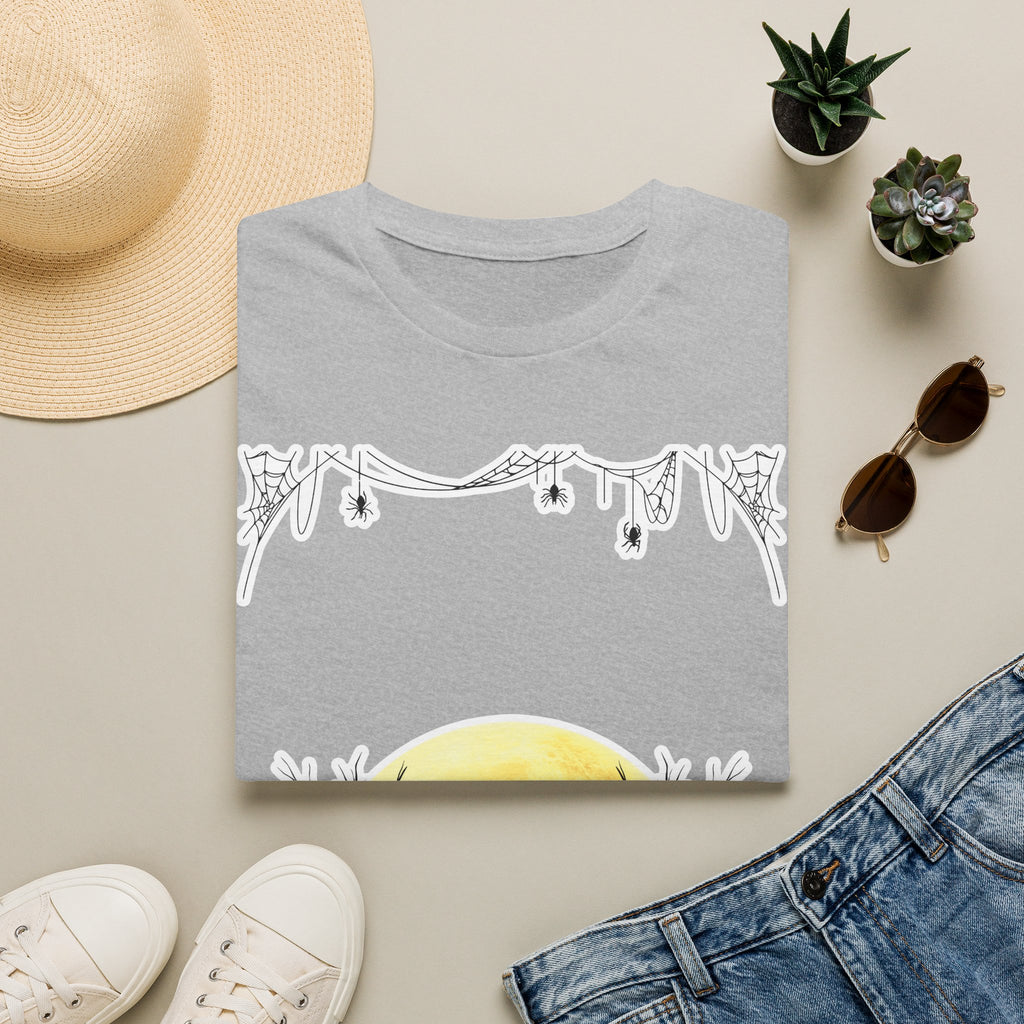 Halloween Moon Silhouette T-Shirt — Spooky Graveyard Pumpkin Scene
