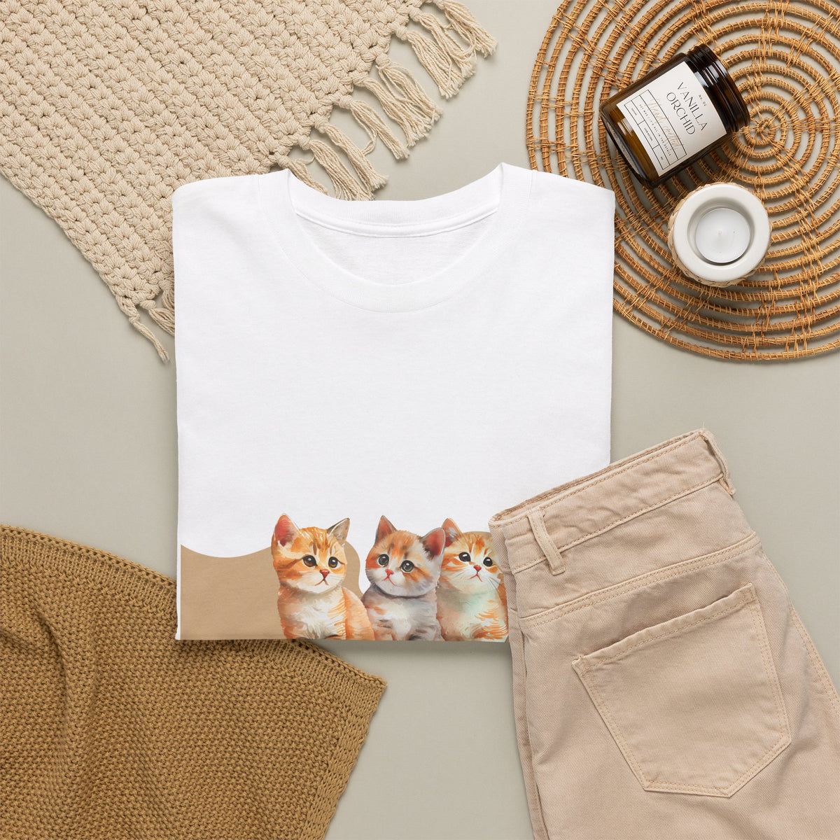 Cute Kittens "Cuties" T-Shirt - Adorable Cat Graphic Tee for Cat Lovers