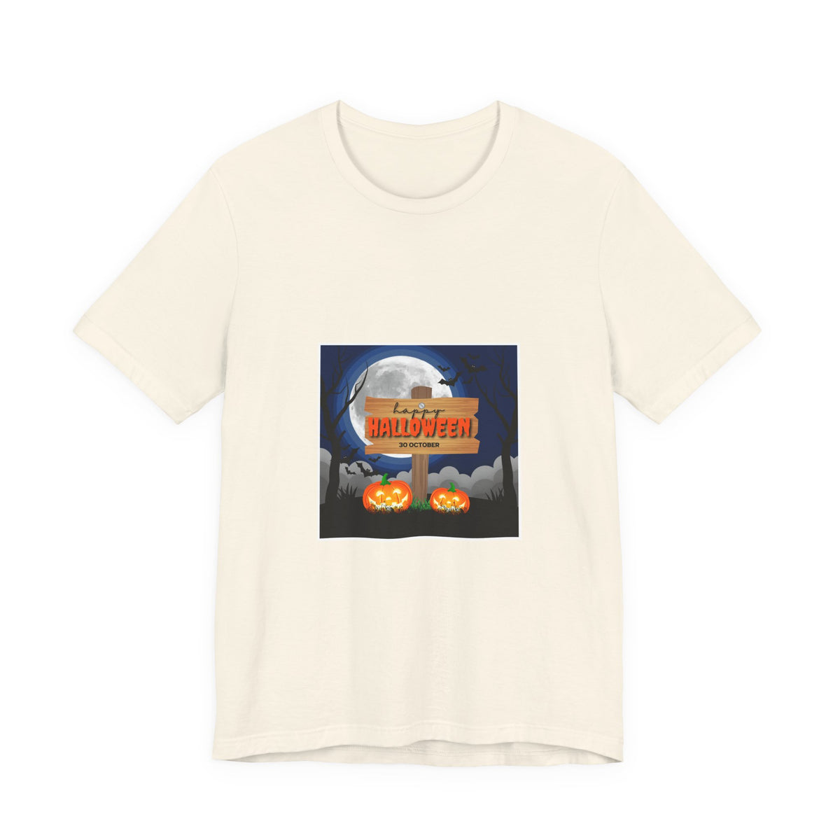 Halloween Pumpkin Sign T-Shirt — Happy Halloween Graphic Tee