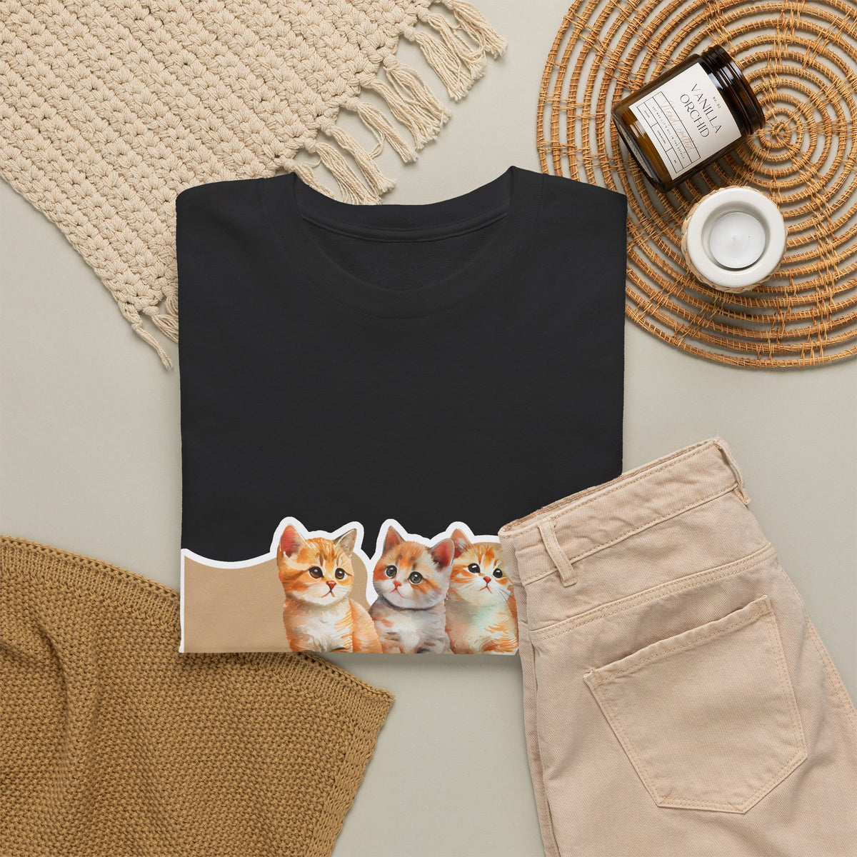 Cute Kittens "Cuties" T-Shirt - Adorable Cat Graphic Tee for Cat Lovers