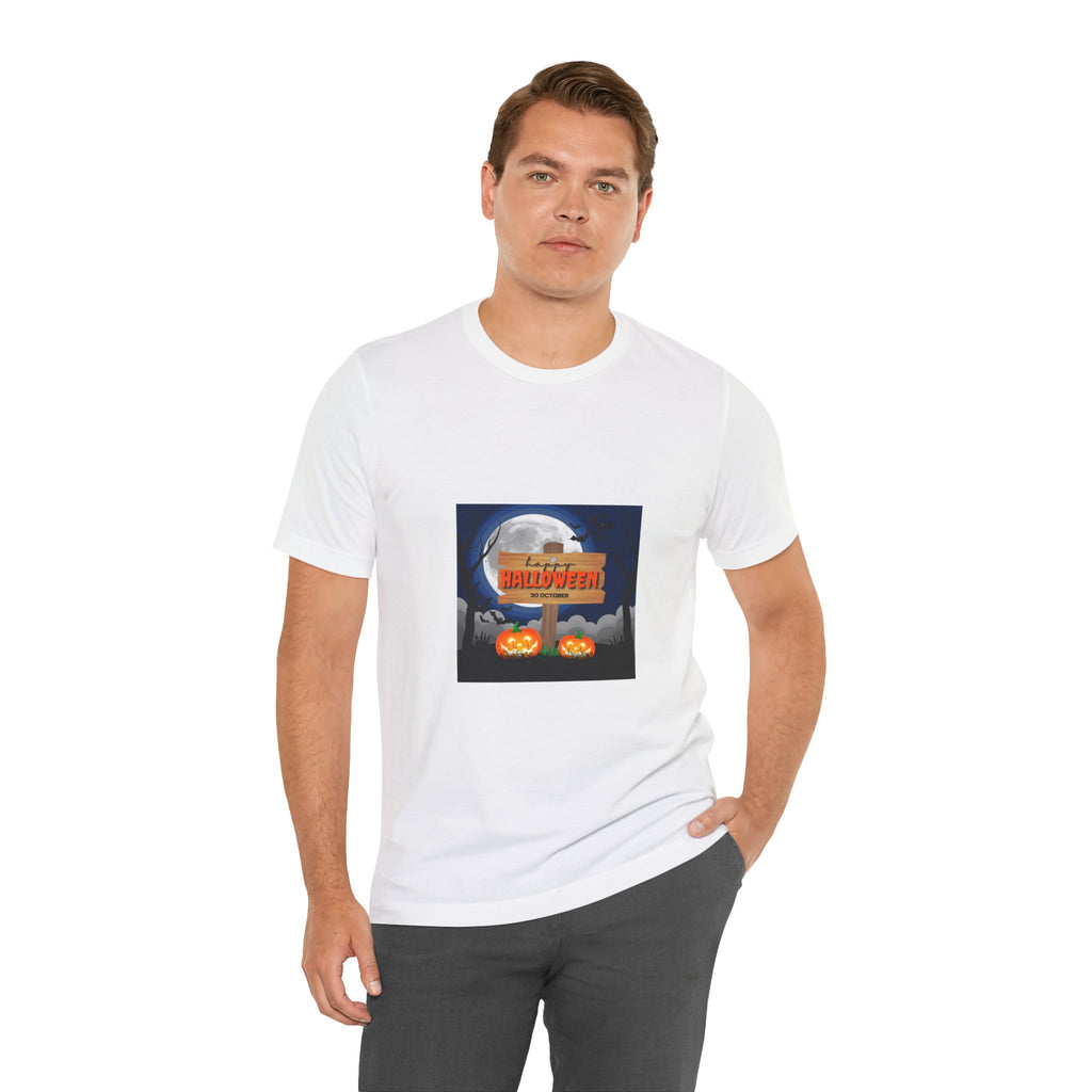 Halloween Pumpkin Sign T-Shirt — Happy Halloween Graphic Tee