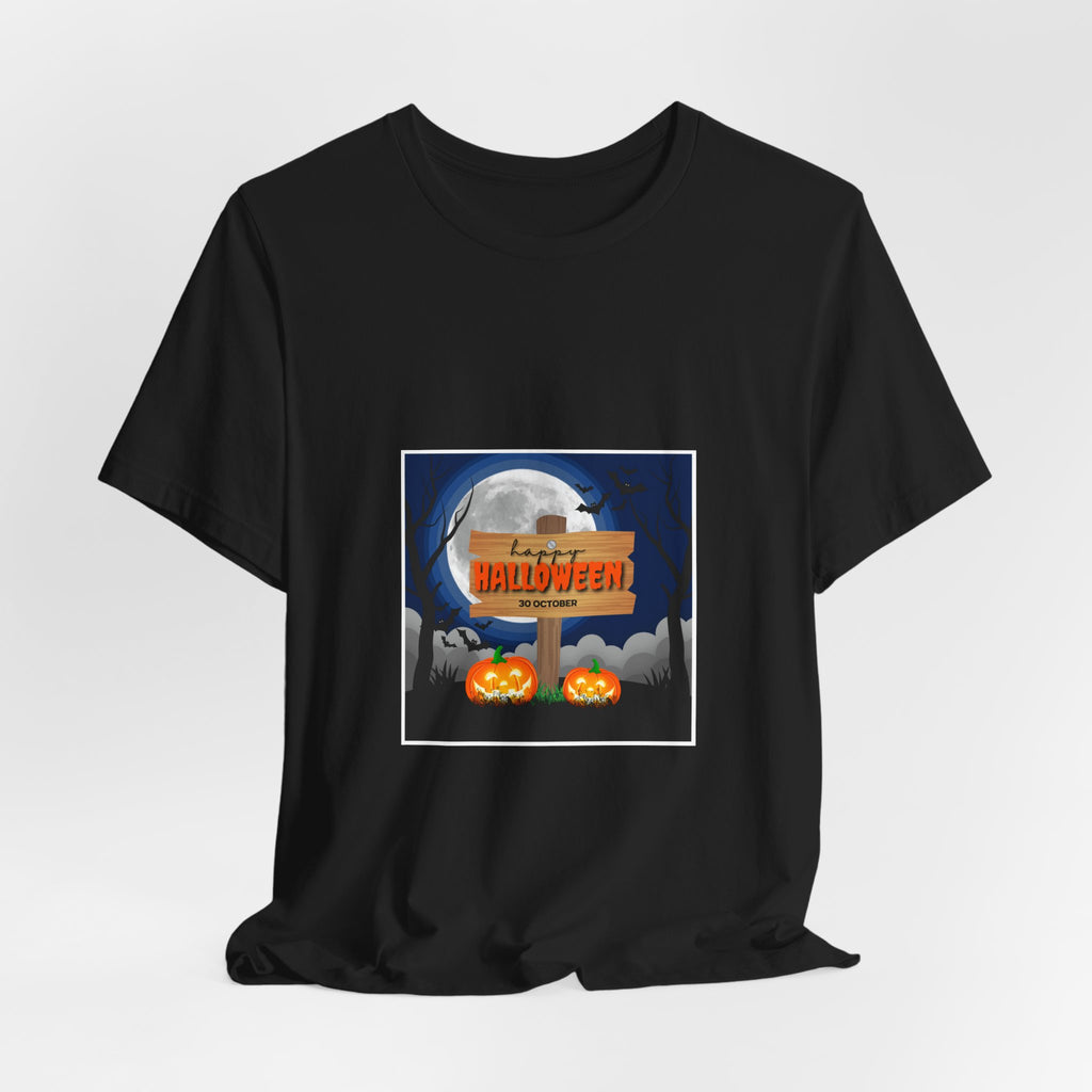 Halloween Pumpkin Sign T-Shirt — Happy Halloween Graphic Tee
