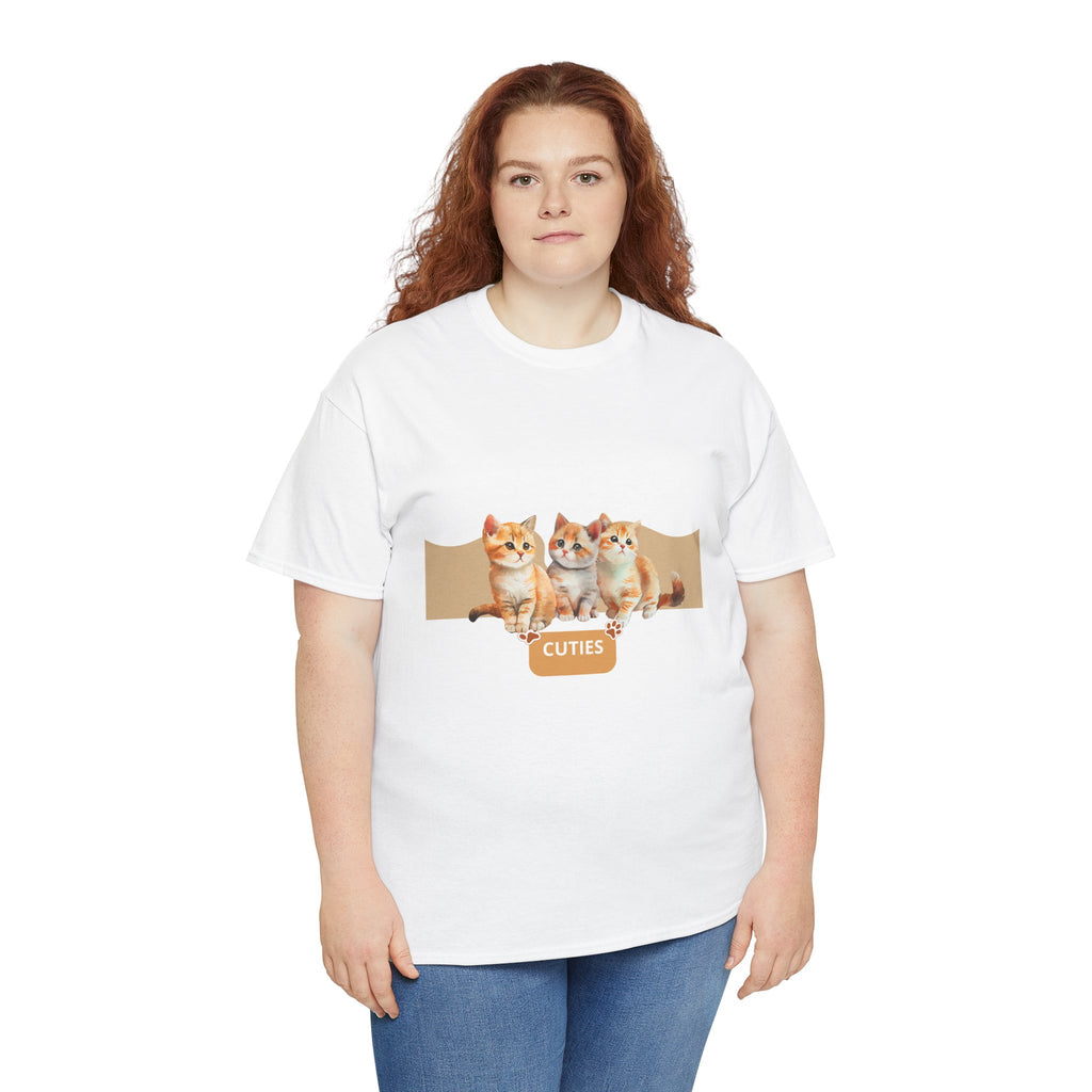 Cute Kittens "Cuties" T-Shirt - Adorable Cat Graphic Tee for Cat Lovers
