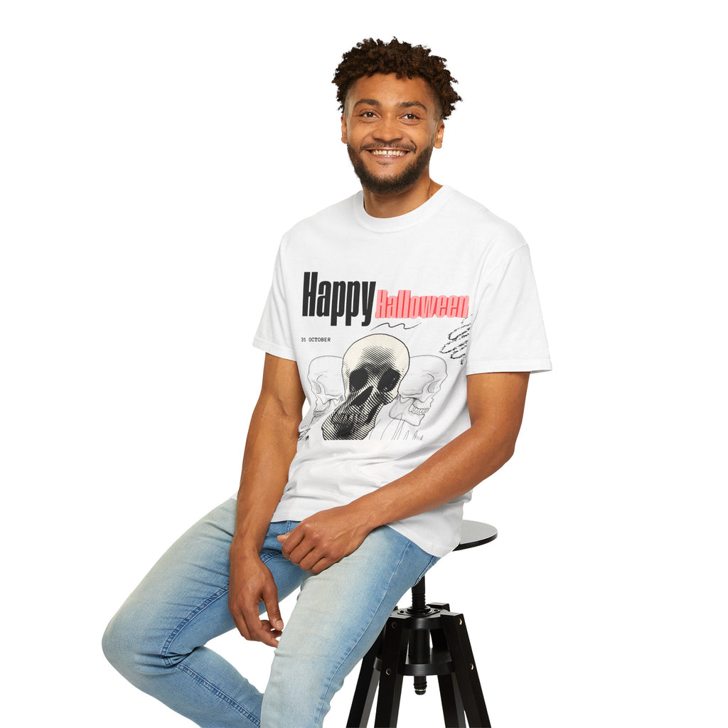 Happy Halloween Skull T-Shirt — Graphic Halloween Tee