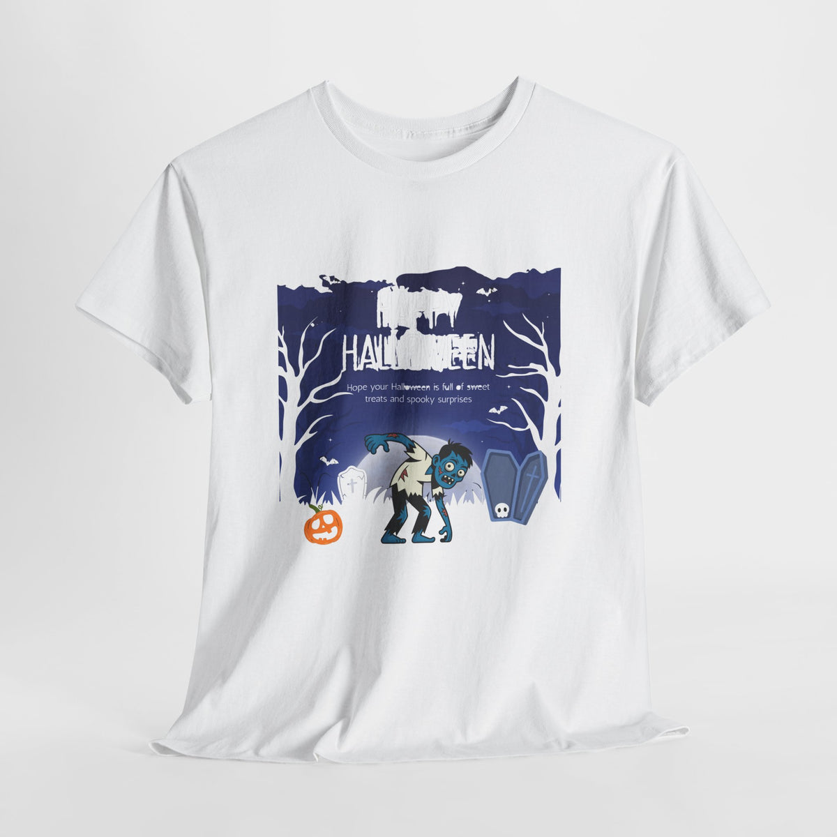 Happy Halloween Cute Witch T-Shirt — Halloween Graphic Tee for Kids & Adults