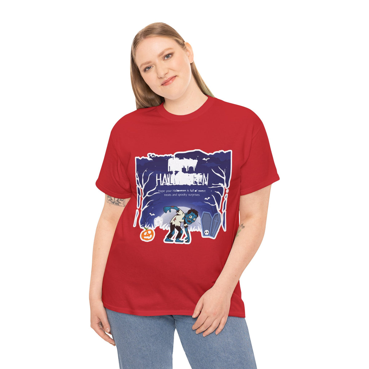 Happy Halloween Cute Witch T-Shirt — Halloween Graphic Tee for Kids & Adults