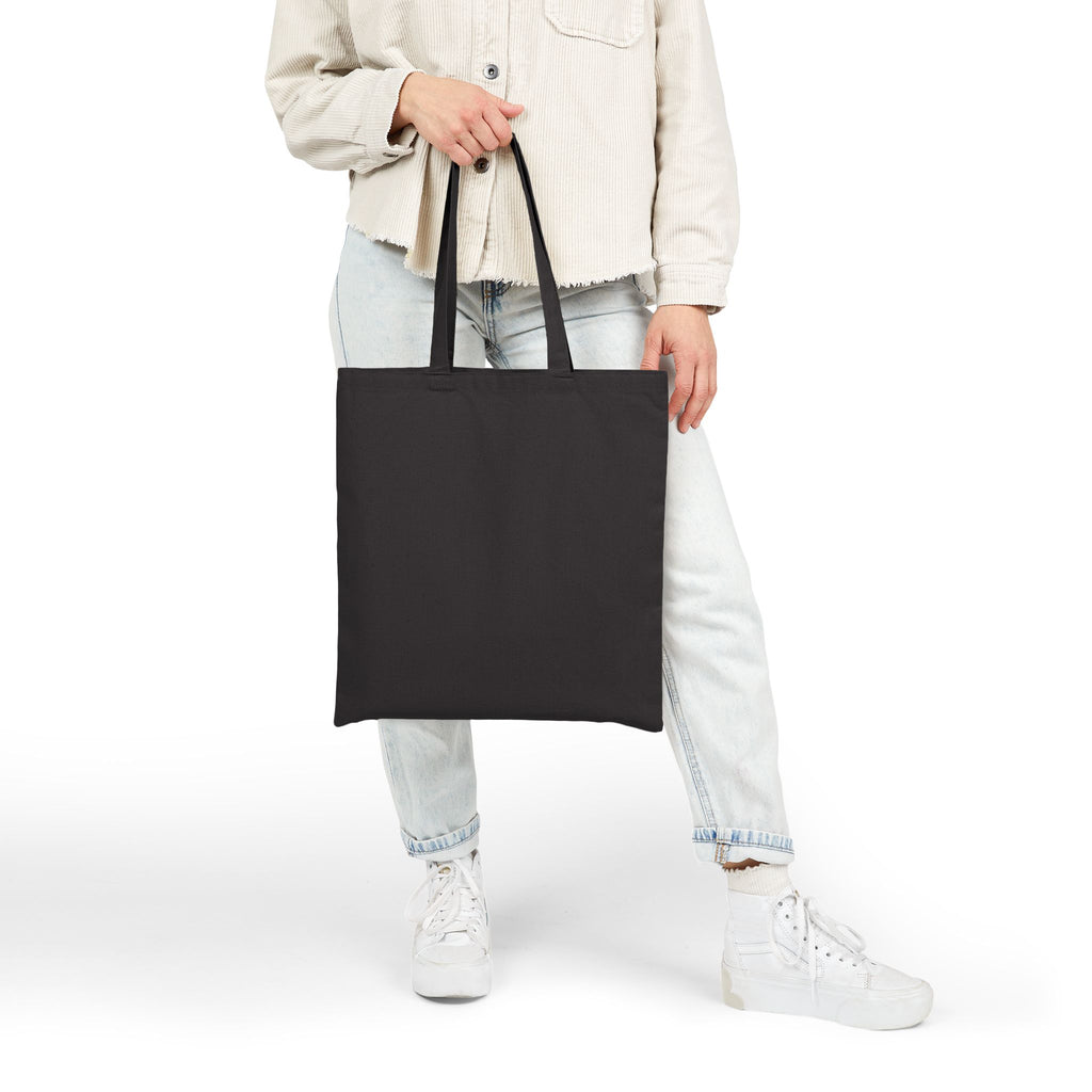 Halloween Tote Bag — "Happy Halloween" Ghost Pumpkin Canvas Tote
