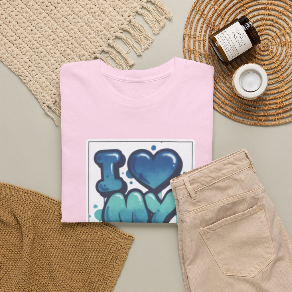 I LOVE My GF T-Shirt — Cute Blue Graffiti Love Tee for Girlfriend Gifts