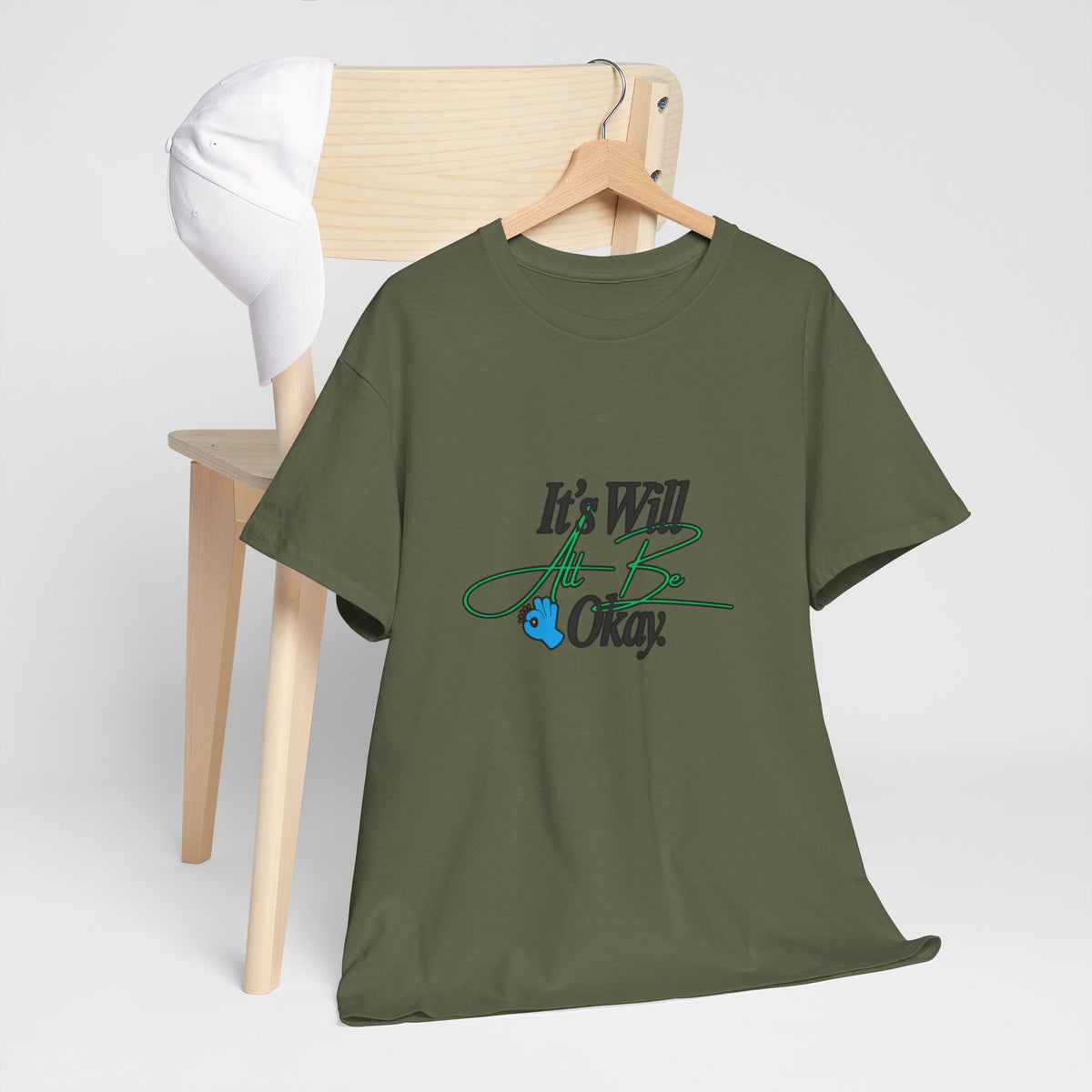 "It’s Will Be Okay" Comfort Tee — Inspirational Casual T-Shirt