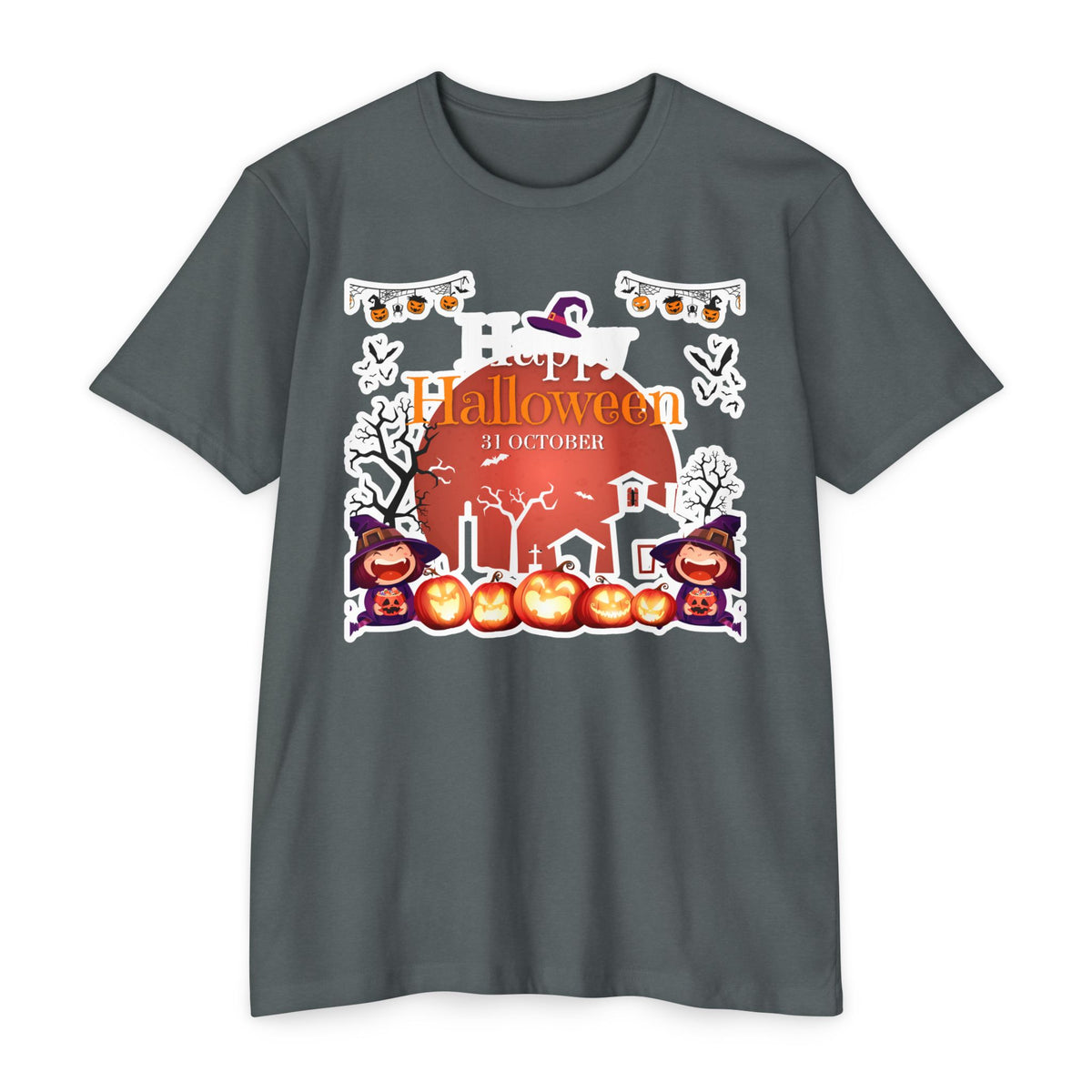 Halloween Pumpkin Haunted House T-Shirt